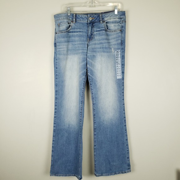 American Eagle Favorite Boyfriend Low Rise Jeans 12 Long NWT 2010 - Picture 1 of 7